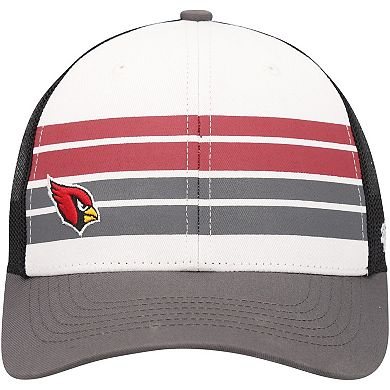 Youth '47 White/Charcoal Arizona Cardinals Cove Trucker Adjustable Hat