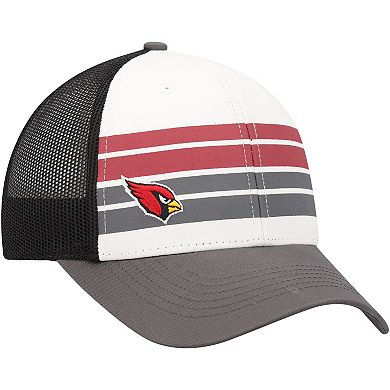 Youth '47 White/Charcoal Arizona Cardinals Cove Trucker Adjustable Hat