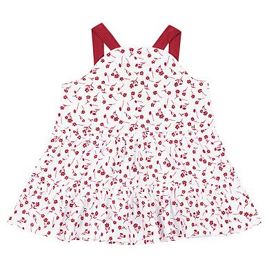Girls Infant Colosseum White Alabama Crimson Tide Robin Floral Dress