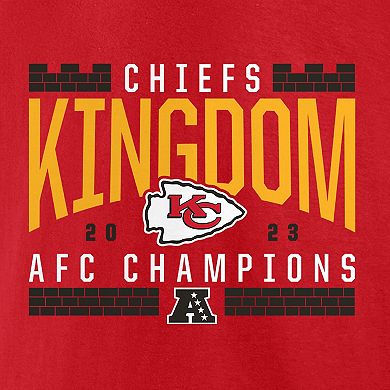 Men's Fanatics Branded Red Kansas City Chiefs 2023 AFC Champions Not Done Yet Big & Tall T-Shirt