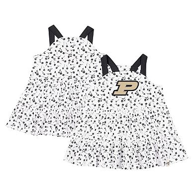 Girls Infant Colosseum White Purdue Boilermakers Robin Floral Dress