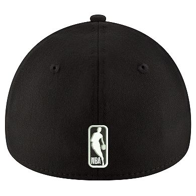 Men's New Era Black Phoenix Suns Logo 39THIRTY Flex Hat