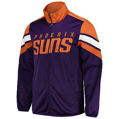 Men's G-III Sports by Carl Banks Purple Phoenix Suns Game Ball Full-Zip Track Jacket