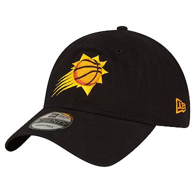 Men's New Era Black Phoenix Suns Team 2.0 9TWENTY Adjustable Hat