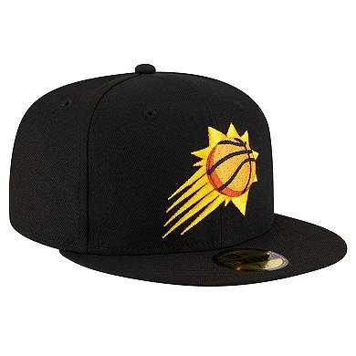 Men's New Era Black Phoenix Suns Team 59FIFTY Fitted Hat
