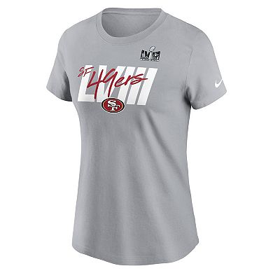 Women's Nike  Gray San Francisco 49ers Super Bowl LVIII Specific Essential T-Shirt