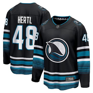 Men's Fanatics Branded Tomas Hertl Black San Jose Sharks Alternate Premier Breakaway Player Jersey