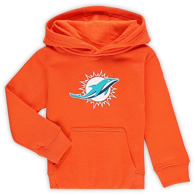 Toddler Orange Miami Dolphins Logo Pullover Hoodie