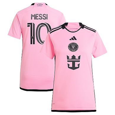 Women's adidas Lionel Messi Pink Inter Miami CF 2024 2getherness Replica Player Jersey