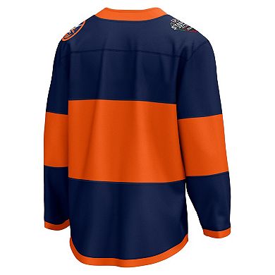 Men's Fanatics Branded  Navy New York Islanders 2024 NHL Stadium Series Breakaway Jersey