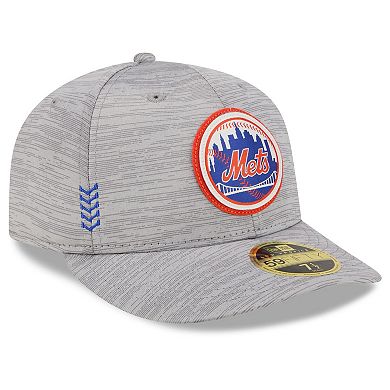 Men's New Era  Gray New York Mets 2024 Clubhouse Low Profile 59FIFTY Fitted Hat