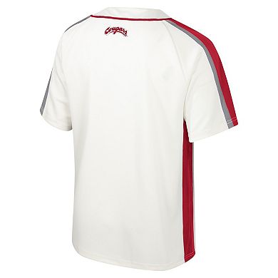 Men's Colosseum Cream Washington State Cougars Ruth Button-Up Baseball Jersey