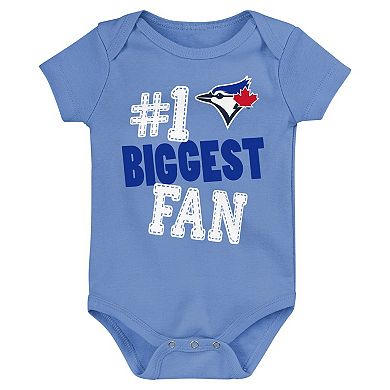Infant Fanatics Branded Toronto Blue Jays Fan Pennant 3-Pack Bodysuit Set