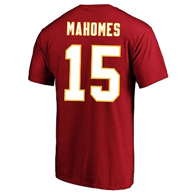 Men's Fanatics Branded Patrick Mahomes Red Kansas City Chiefs Super Bowl LVIII Big & Tall Player Name & Number T-Shirt