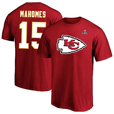 Men's Fanatics Branded Patrick Mahomes Red Kansas City Chiefs Super Bowl LVIII Big & Tall Player Name & Number T-Shirt