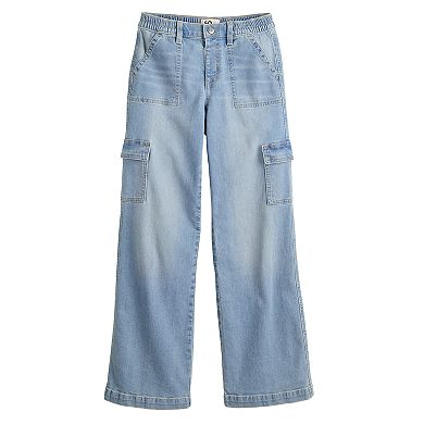 Girls 6-20 SO® Wide-Leg Cargo Jeans in Regular & Plus Size