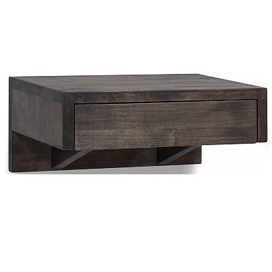 WOODEK Hardwood Nightstand Set with a Drawer - Practical Bedside Table