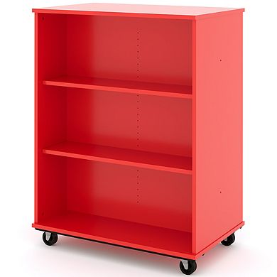 Tot Mate Open Double Sided Mobile Storage Locker, Fully Assembled, 36 In. W X 48 In. H
