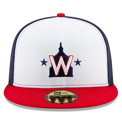 Men's New Era White Washington Nationals 2023 Little League classic 59FIFTY Fitted Hat