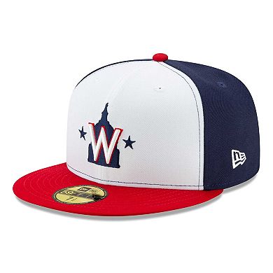 Men's New Era White Washington Nationals 2023 Little League classic 59FIFTY Fitted Hat