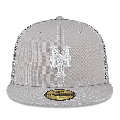 Men's New Era  Gray New York Mets 2023 On-Field Batting Practice 59FIFTY Fitted Hat