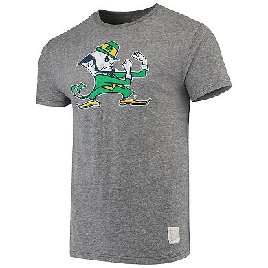 Men's Original Retro Brand Heathered Gray Notre Dame Fighting Irish Vintage Tri-Blend T-Shirt