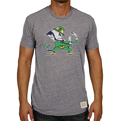 Men's Original Retro Brand Heathered Gray Notre Dame Fighting Irish Vintage Tri-Blend T-Shirt