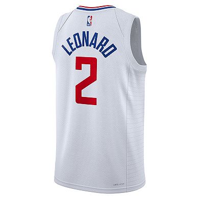 Unisex Nike Kawhi Leonard White LA Clippers Swingman Jersey - Association Edition