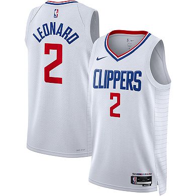 Unisex Nike Kawhi Leonard White LA Clippers Swingman Jersey - Association Edition