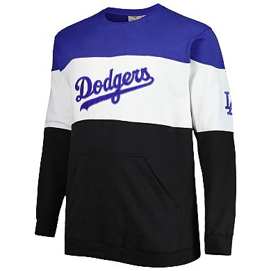 Men's Royal/White Los Angeles Dodgers Big & Tall Pullover Sweatshirt