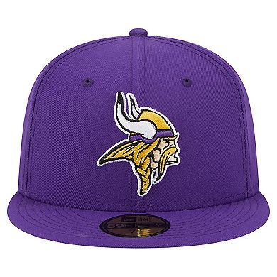 Men's New Era Purple Minnesota Vikings  Main 59FIFTY Fitted Hat