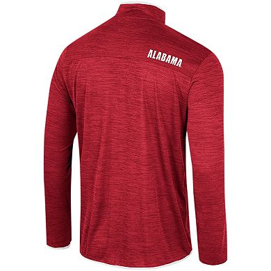 Men's Colosseum Crimson Alabama Crimson Tide Wright Quarter-Zip Windshirt