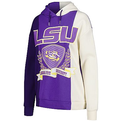 Women's Gameday Couture Purple LSU Tigers Hall of Fame Colorblock Pullover Hoodie