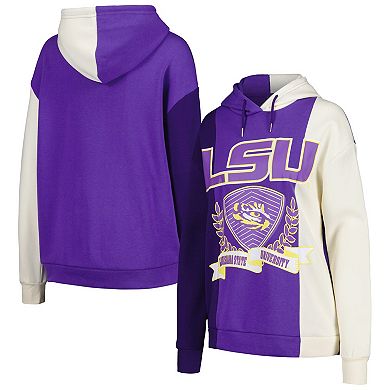 Women's Gameday Couture Purple LSU Tigers Hall of Fame Colorblock Pullover Hoodie