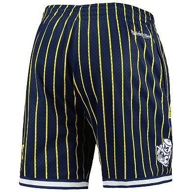Men's Mitchell & Ness Navy Michigan Wolverines City Collection Mesh Shorts