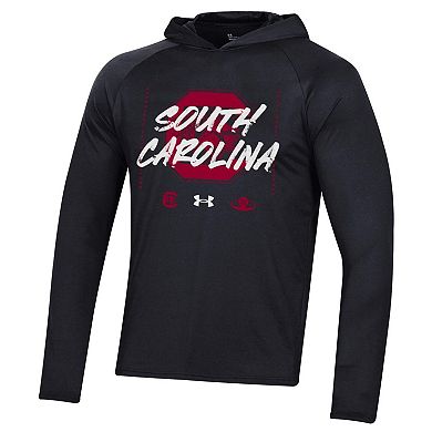 Under Armour  Black South Carolina Gamecocks 2023 On Court Bench Shooting Long Sleeve Hoodie T-Shirt