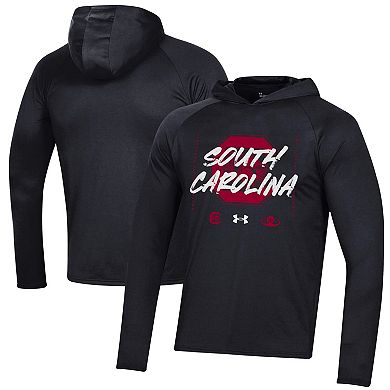 Under Armour  Black South Carolina Gamecocks 2023 On Court Bench Shooting Long Sleeve Hoodie T-Shirt