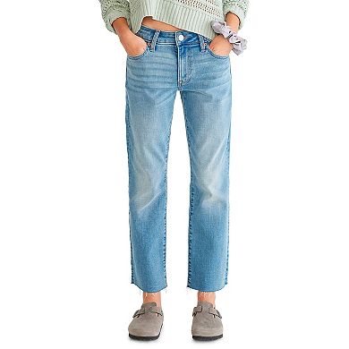 Juniors’ Aeropostale Mid-Rise Kick Cropped Jeans