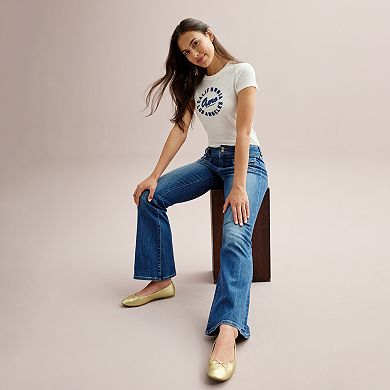 Juniors’ Aeropostale Fashion Pocket Low-Rise Flare Jeans