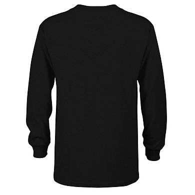 Batman Sketchy Shadows Youth Long Sleeve T-shirt