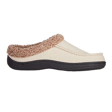 Men's isotoner Lewis Recycled Fleece Lining Memory Foam Clog Slippers