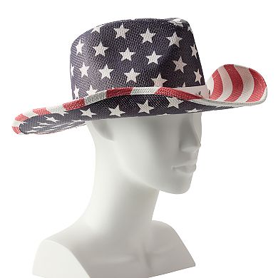 Women's Collection XIIX American Flag Cowboy Hat