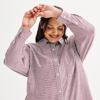 Juniors' SO® Oversized Year-Round Shirt