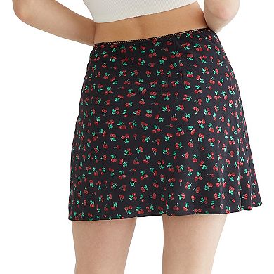  Juniors’ Aeropostale Cherry Print Mini Slip Skirt
