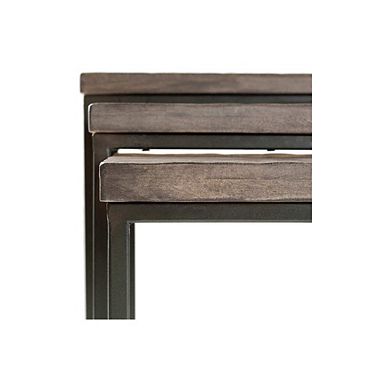 Schleedorf Traditional Gray End Table Set - Livabliss