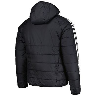 Men's adidas Black Seattle Sounders FC Tiro 24 Full-Zip Winter Hoodie Jacket