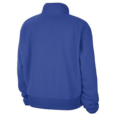 Women's Nike Royal Duke Blue Devils Fly Fleece Quarter-Zip Jacket