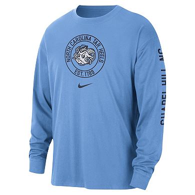 Men's Nike Carolina Blue North Carolina Tar Heels Heritage Max90 Long Sleeve T-Shirt