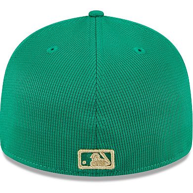 Men's New Era White/Green Detroit Tigers 2024 St. Patrick's Day Low Profile 59FIFTY Fitted Hat