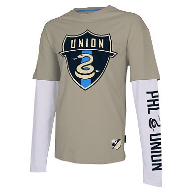 Men's Stadium Essentials Tan Philadelphia Union Status Long Sleeve T-Shirt